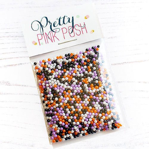 Pretty Pink Posh Boo To You Glass Shaker Beads