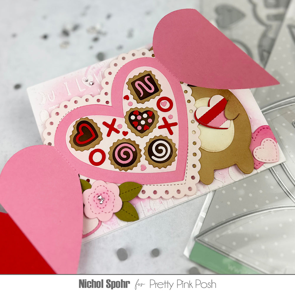 Pretty Pink Posh Box of Chocolates Dies candy | color-code:ALT02