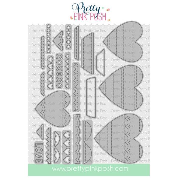 Pretty Pink Posh Build A Heart Dies