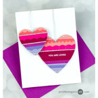 Pretty Pink Posh Build A Heart Dies stripes | color-code:ALT01