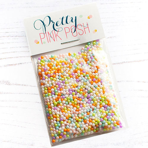 Pretty Pink Posh Bunny Hop Glass Shaker Beads