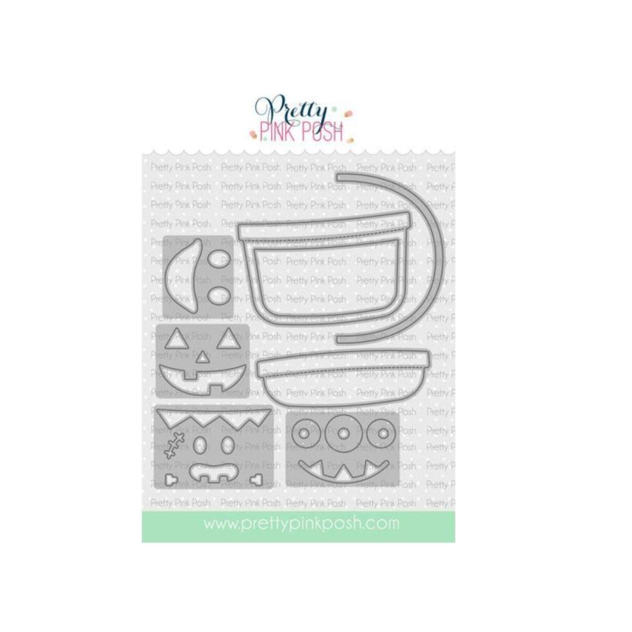Pretty Pink Posh Candy Bucket and Halloween Bucket Addition Die Set image 1