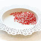 Pretty Pink Posh Candy Cane Glass Shaker Beads image 1