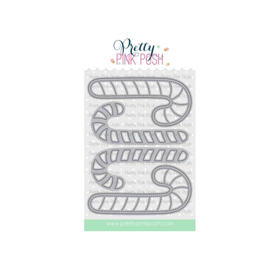 Pretty Pink Posh Candy Cane Shakers Dies