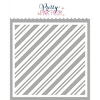 Pretty Pink Posh Candy Cane Stripe Stencil