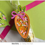 Pretty Pink Posh Carrot Shaker Dies cute tag