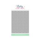 Pretty Pink Posh Chevron Pierced Plate Die