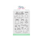 Pretty Pink Posh Christmas Bells Clear Stamps