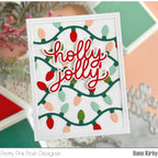 Pretty Pink Posh Christmas Light Garland Dies holly jolly