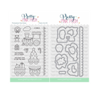Pretty Pink Posh Christmas Train Clear Stamp and Die Set