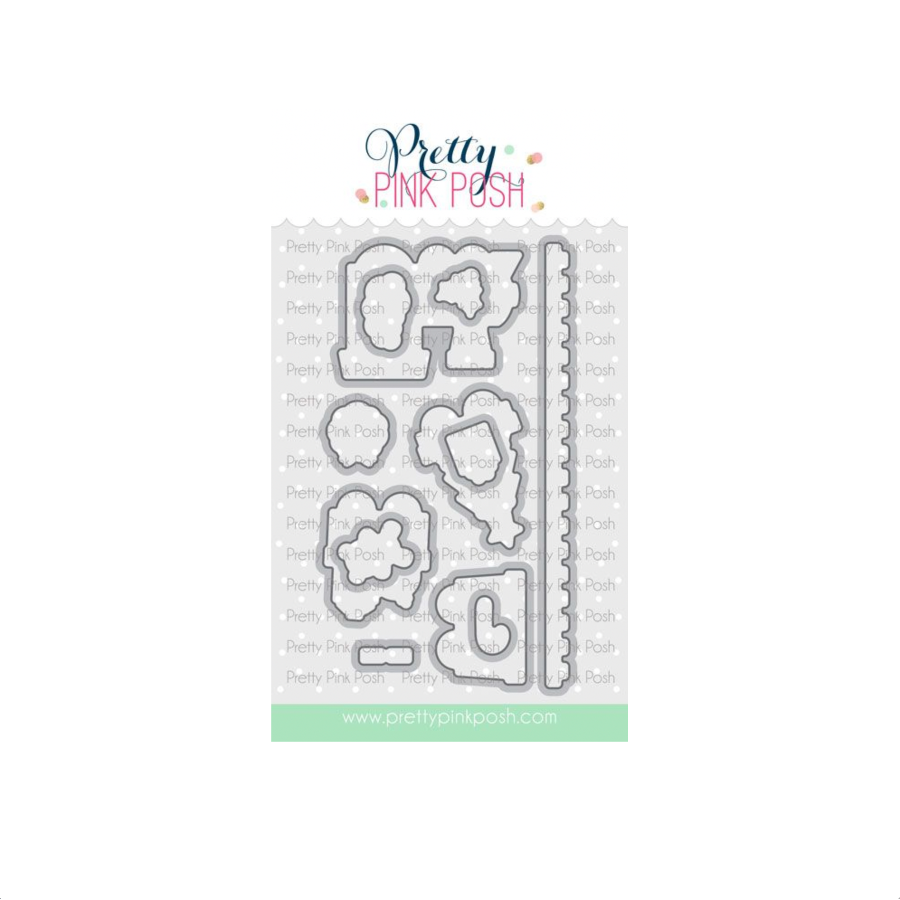 Pretty Pink Posh Christmas Train Clear Stamp and Die Set image 2