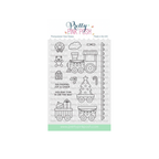 Pretty Pink Posh Christmas Train Clear Stamps