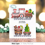 Pretty Pink Posh Christmas Train Clear Stamps joy