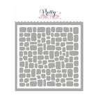 Pretty Pink Posh Cobblestone Stencil