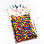 Pretty Pink Posh Color Splash Glass Shaker Beads