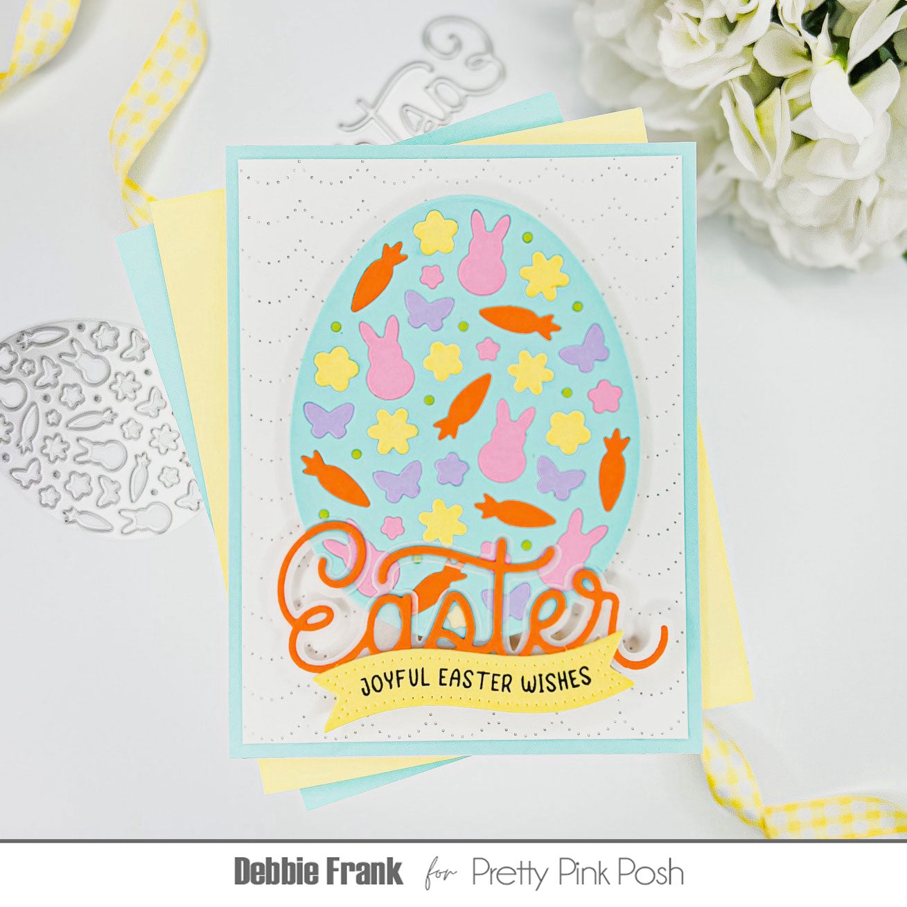 Pretty Pink Posh Decorative Easter Egg Dies joyful easter wishes