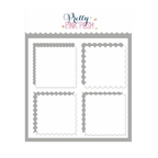 Pretty Pink Posh Decorative Squares Stencil with Masks