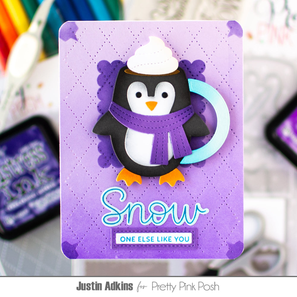 Pretty Pink Posh Decorative Squares Stencil with Masks mug