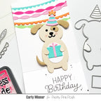 Pretty Pink Posh Dog Holder Dies happy birthday