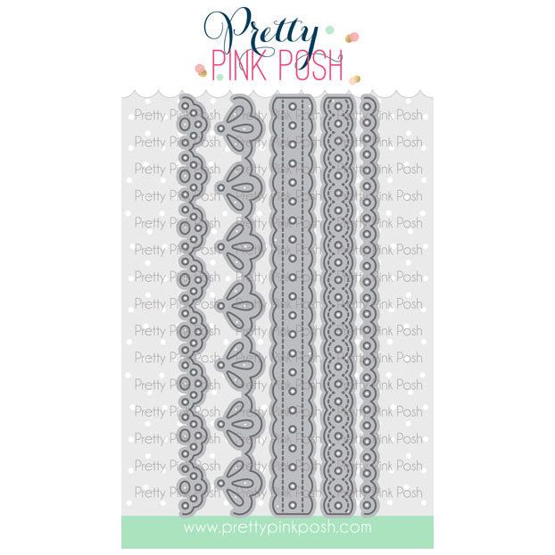 Pretty Pink Posh Doily Borders Dies