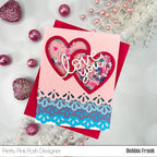 Pretty Pink Posh Doily Borders Dies shaker