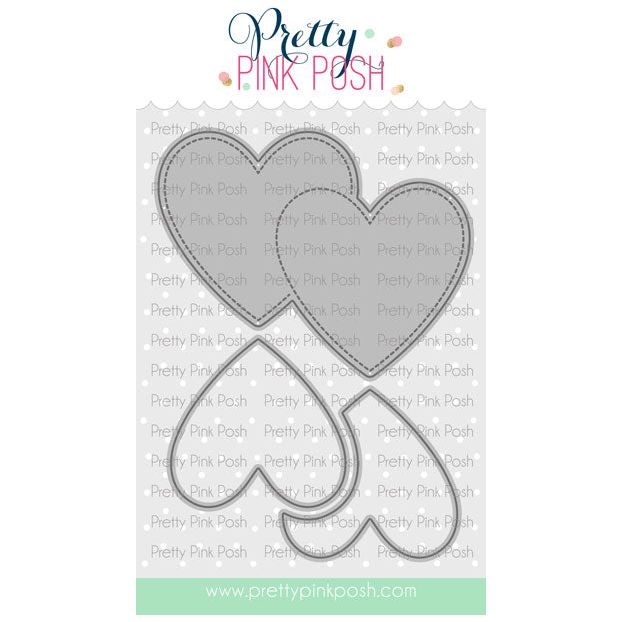 Pretty Pink Posh Double Heart Shaker Dies