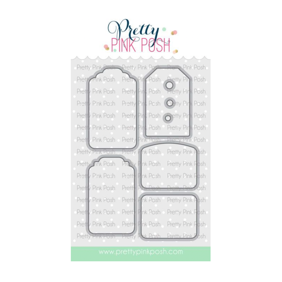 Pretty Pink Posh Easter Tags Clear Stamp and Die Set image 2