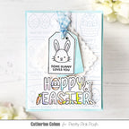 Pretty Pink Posh Easter Tags Dies hoppy easter