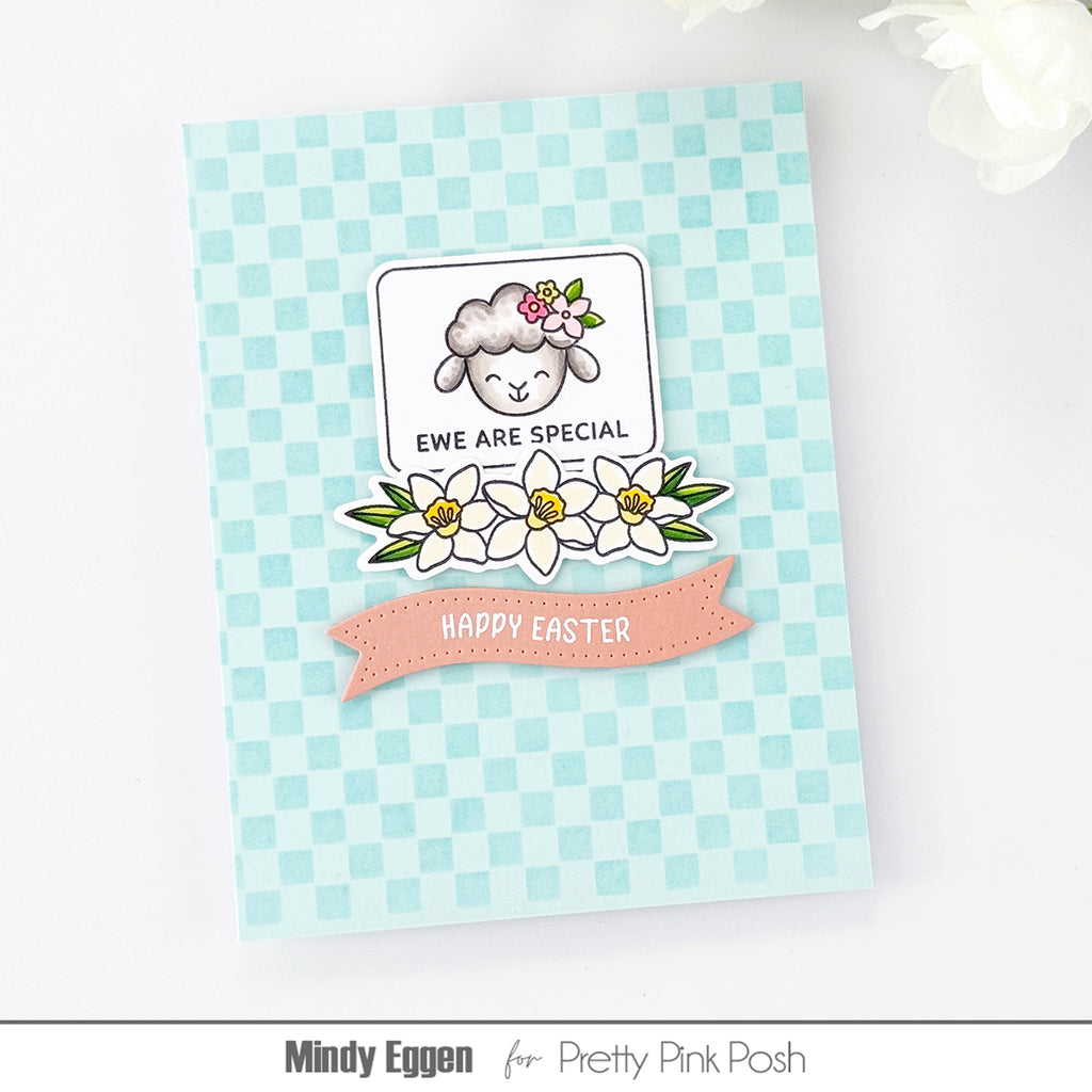 Pretty Pink Posh Easter Tags Dies little lamb