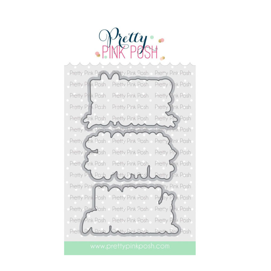 Pretty Pink Posh Easter Word Scenes Clear Stamp and Die Set image 2