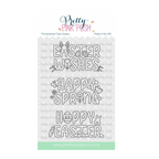 Pretty Pink Posh Easter Word Scenes Clear Stamps