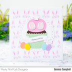 Pretty Pink Posh Eyelet Circles Dies hoppy easter