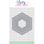 Pretty Pink Posh Eyelet Hexagons Dies