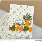 Pretty Pink Posh Fall Bouquets Clear Stamp and Die Set fall greetings