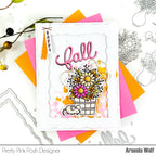 Pretty Pink Posh Fall Bouquets Clear Stamp and Die Set happy fall