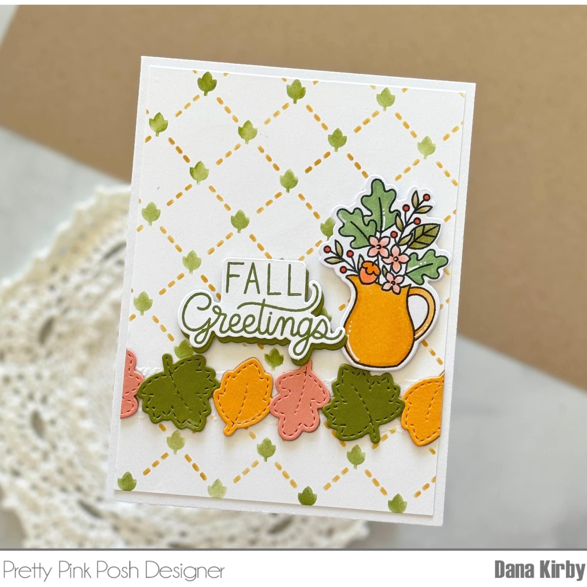 Pretty Pink Posh Fall Bouquets Clear Stamps autumn colors