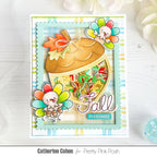 Pretty Pink Posh Fall Fling Clay Confetti fall blessings acorn shaker card