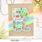 Pretty Pink Posh Fall Fling Clay Confetti grateful for you shaker card