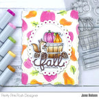 Pretty Pink Posh Fall Harvest Clear Stamps pink