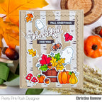 Pretty Pink Posh Fall Harvest Clear Stamps thankful