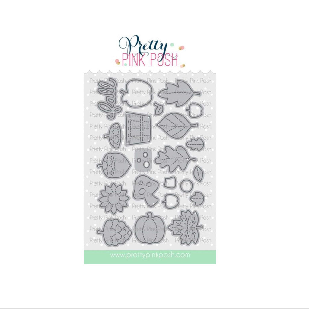 Pretty Pink Posh Fall Holder Additions Dies