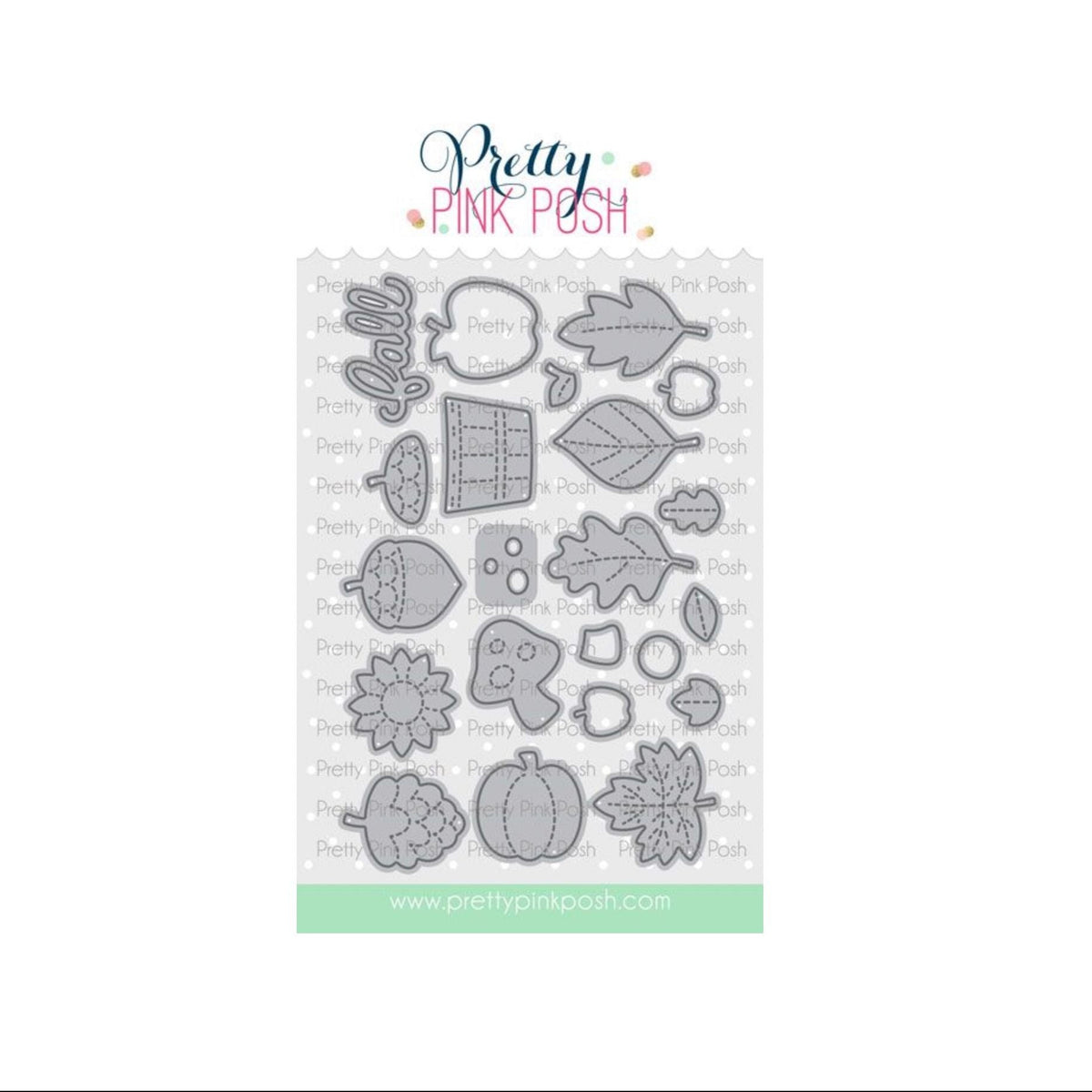 Pretty Pink Posh Fall Holder Additions Dies