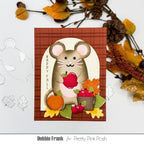 Pretty Pink Posh Fall Holder Additions Dies happy fall apples card