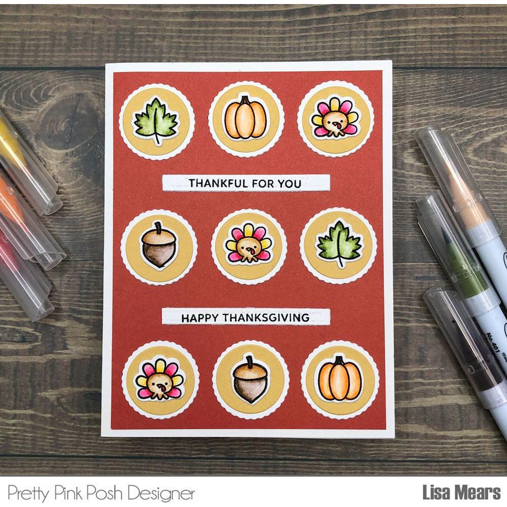 Pretty Pink Posh Fall Icons Clear Stamps acorn