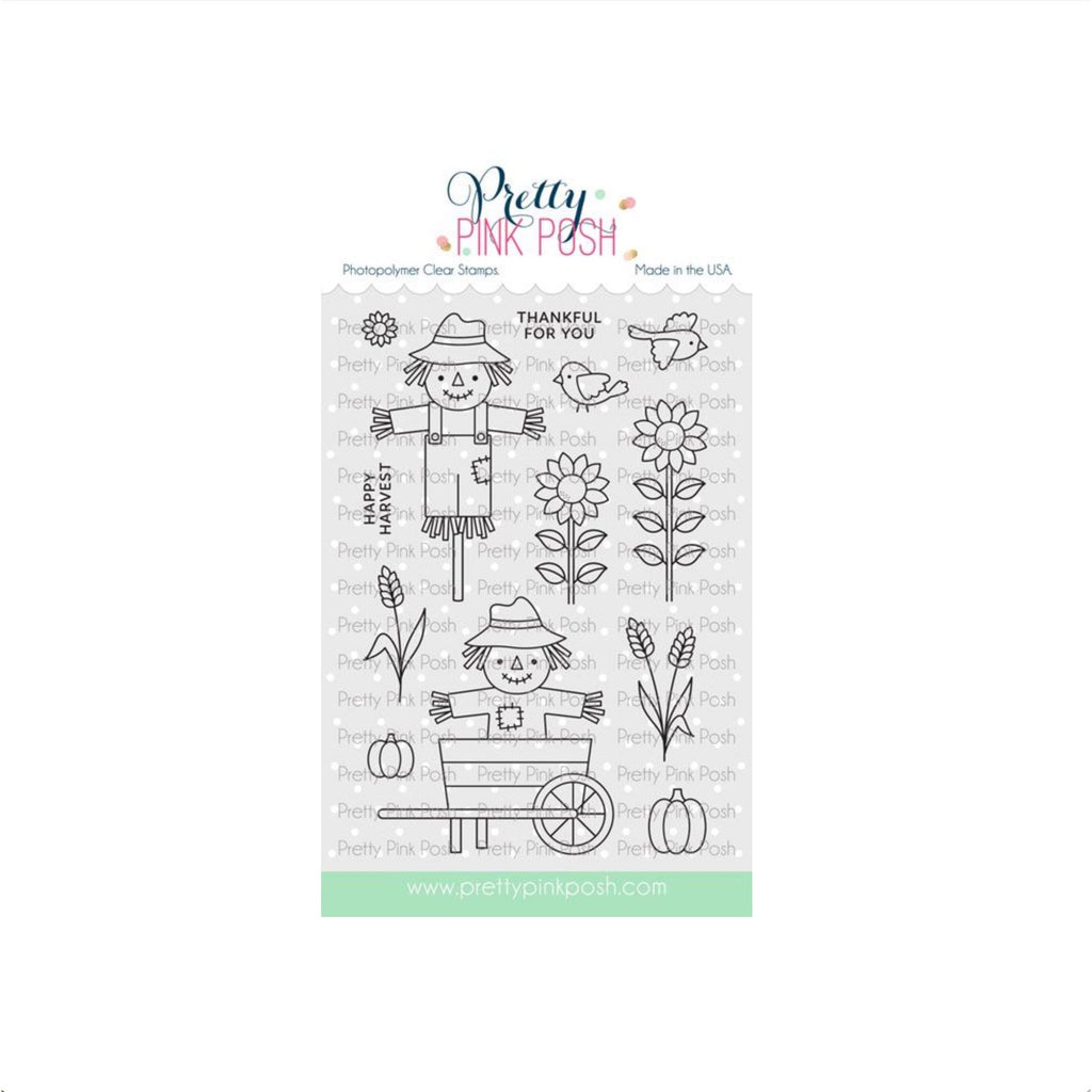 Pretty Pink Posh Fall Scarecrows Clear Stamp and Die Set product image 1