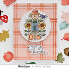 Pretty Pink Posh Fall Scarecrows Clear Stamps bird