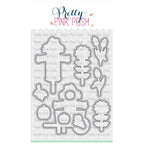 Pretty Pink Posh Fall Scarecrows Coordinating Dies