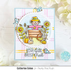 Pretty Pink Posh Fall Scarecrows Coordinating Dies love 