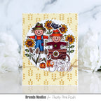 Pretty Pink Posh Fall Scarecrows Coordinating Dies wheat