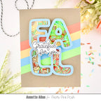 Pretty Pink Posh Fall Word Shaker Dies shake